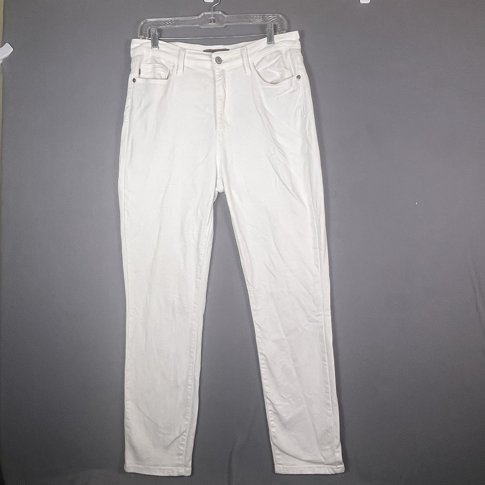 Judy Blue Jeans Boyfriend Women's 11/30 White Stretch Denim